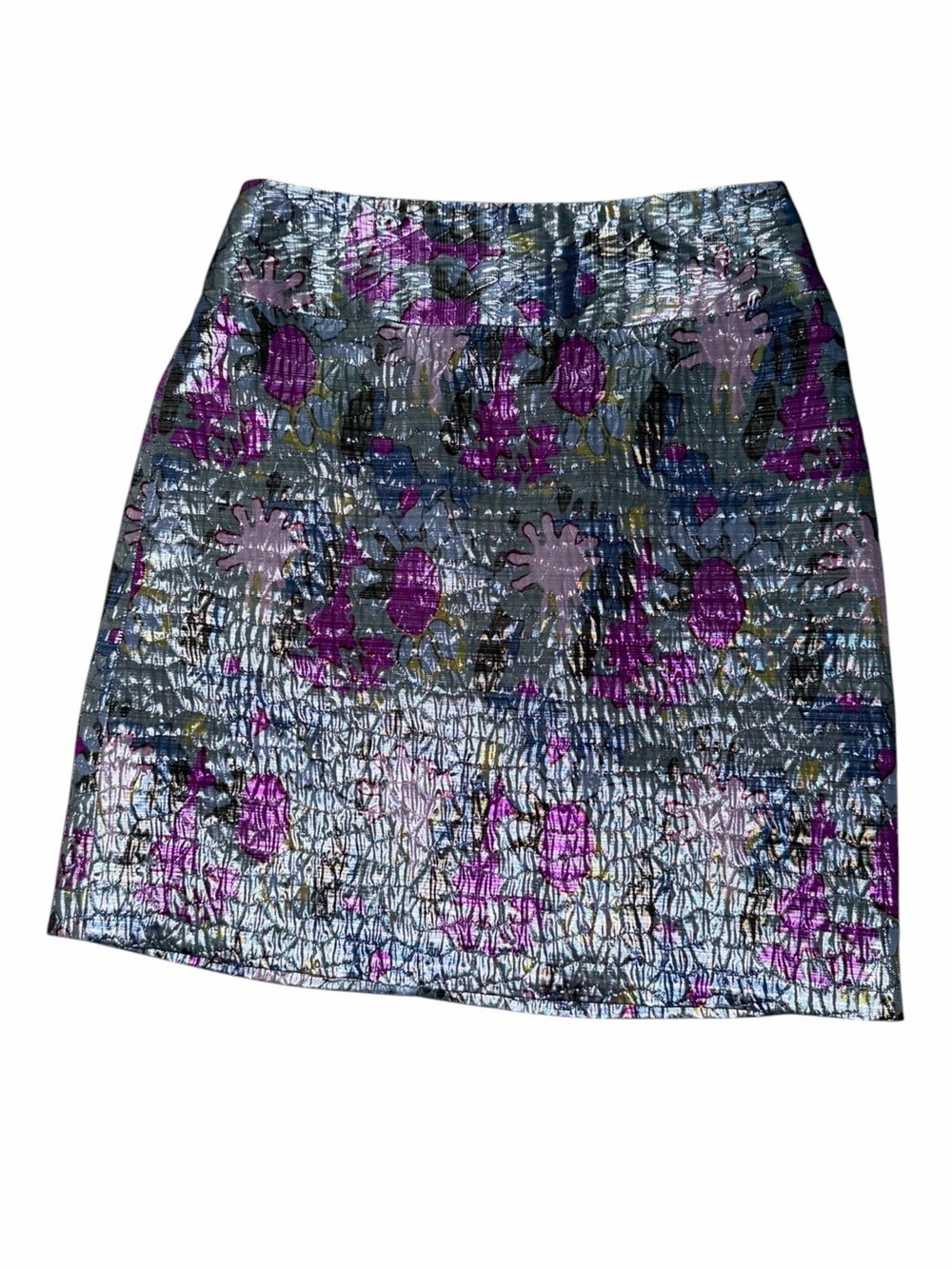 Marc by Marc Jacobs Sample Metallic Floral Mini Skirt 6